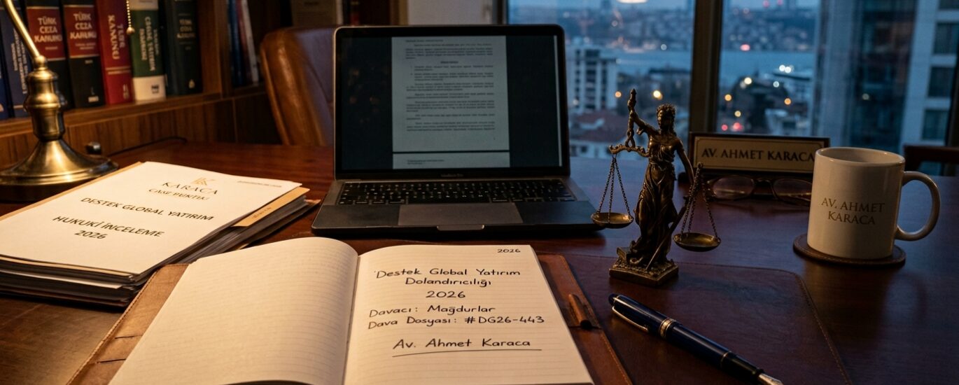 Destek Global Yatırım Dolandırıcılığı 2026 Av. Ahmet Karaca - pegahukuk