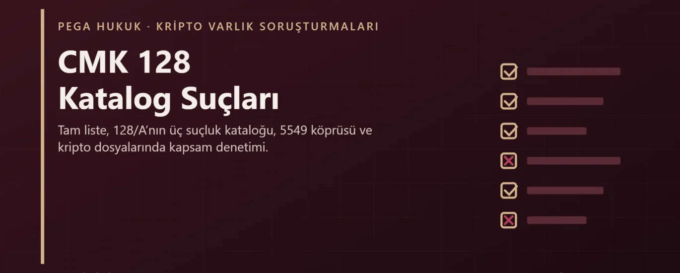 CMK 128 katalog suçları listesi kapak görseli