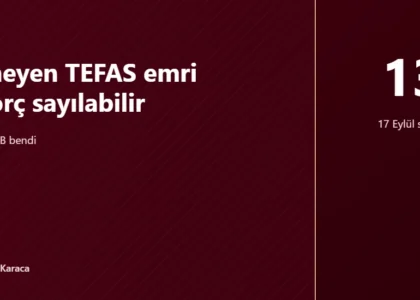 Gerçekleşmeyen TEFAS emri öncelikli borç sayılabilir
