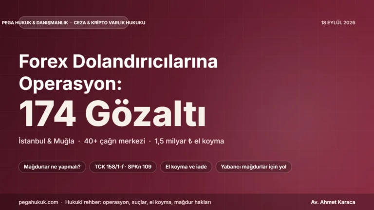 Forex Dolandırıcılarına Operasyon: 174 Gözaltı — Mağdurlar Ne Yapmalı? (2026 Rehberi)