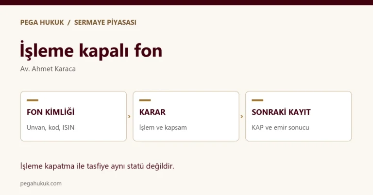 İşleme Kapalı Ama Tasfiye Listesinde Olmayan Fon: Ne Yapılabilir?