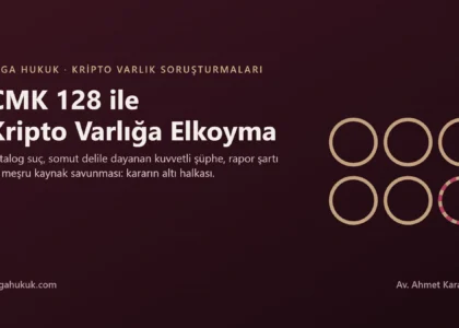 CMK 128 ile kripto varlığa elkoyma: katalog suç, kuvvetli şüphe ve meşru kaynak savunması kapak görseli