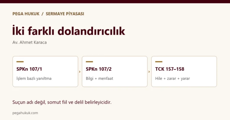 Piyasa Dolandırıcılığı ile Nitelikli Dolandırıcılık Farkı: Yargıtay Kararlarıyla Rehber