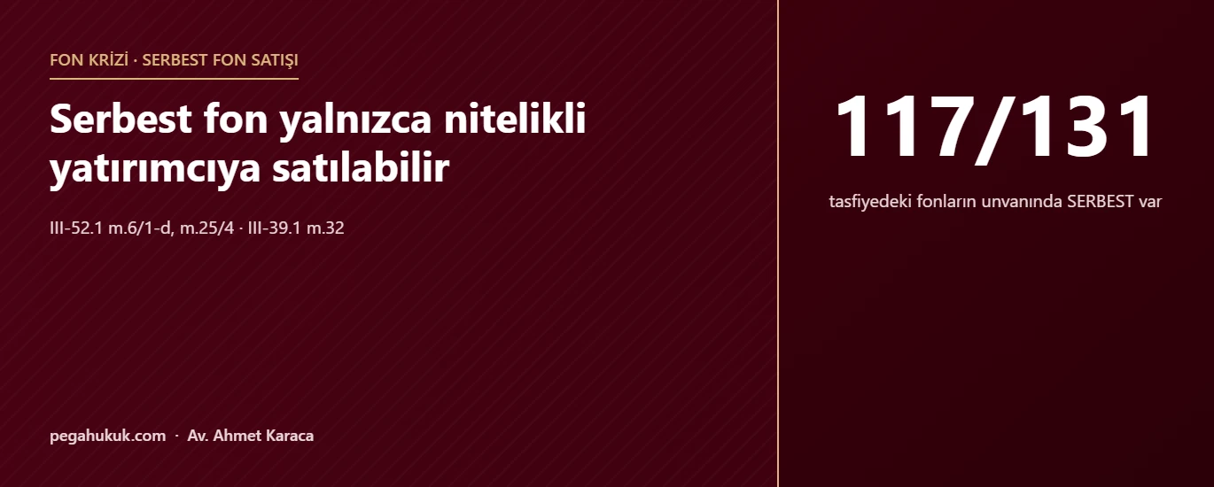 Serbest fon yalnızca nitelikli yatırımcıya satılabilir