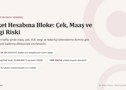 Şirket Hesabına Bloke Konulursa: Çek, Maaş, Vergi ve Ticari Faaliyetin Sürdürülmesi
