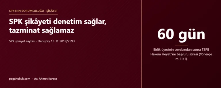SPK’ya Şikâyet Tazminat Sağlar mı? Şikâyet ve Dava Farkı