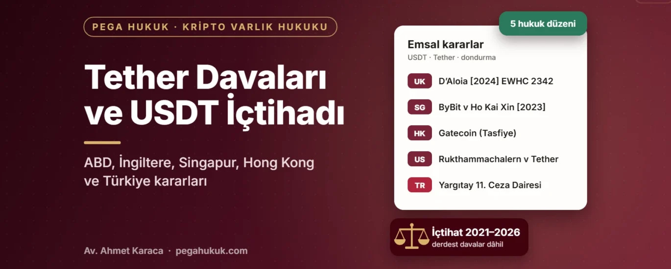 Tether davaları ve USDT içtihadı kapağı: İngiltere, Singapur, Hong Kong, ABD ve Türkiye’den emsal kararlar listesi ve adalet terazisi