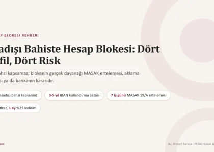 Yasadışı Bahis Nedeniyle Hesap Blokesi: Para Yatıranlar, IBAN Kullandıranlar ve Aracı Hesaplar İçin Rehber