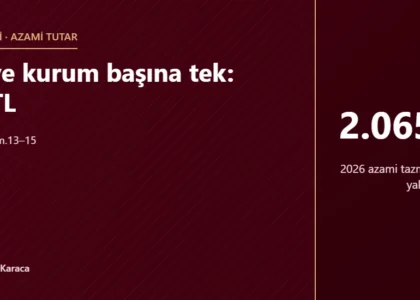 Tavan kişi ve kurum başına tek: 2.065.145 TL