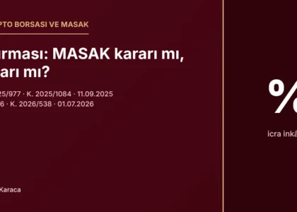 Karar incelemesi kapak görseli: İstanbul BAM 44. HD E. 2025/977 ve İstanbul 8. Asliye Ticaret Mahkemesi E. 2026/246 sayılı kararlarında MASAK erteleme kararı savunulan dosyada ihtiyati haciz verilmediği, borsanın kendi kısıtını dava sonrası kaldırdığı dosyada ise borsanın yüzde 20 icra inkâr tazminatına mahkûm edildiği