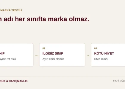 Kripto para adının marka tescili: 36. sınıfta tanımlayıcılık riski, ilgisiz sınıflarda ayırt edicilik ve kötü niyetli başvuru