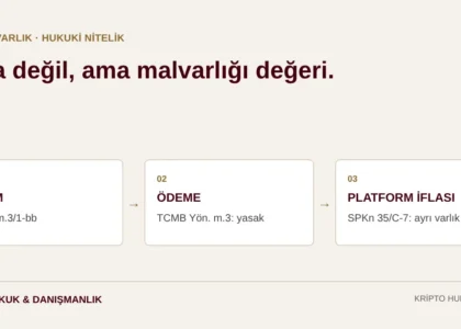 Kripto varlıkların hukuki niteliği: SPKn m.3/1-bb tanımı, TCMB yönetmeliğinin ödeme yasağı ve SPKn 35/C-7 uyarınca müşteri varlıklarının ayrılığı
