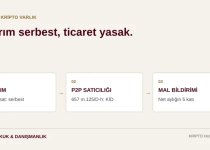 Memur kripto para alım satımı: yatırım serbest, sürekli P2P satıcılığı disiplin riski, mal bildirimi eşiği net aylığın beş katı