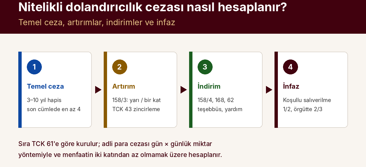 Nitelikli Dolandırıcılık Cezası Ne Kadar, Kaç Yıl Yatar? Hesaplama Örnekleriyle — kapak görseli