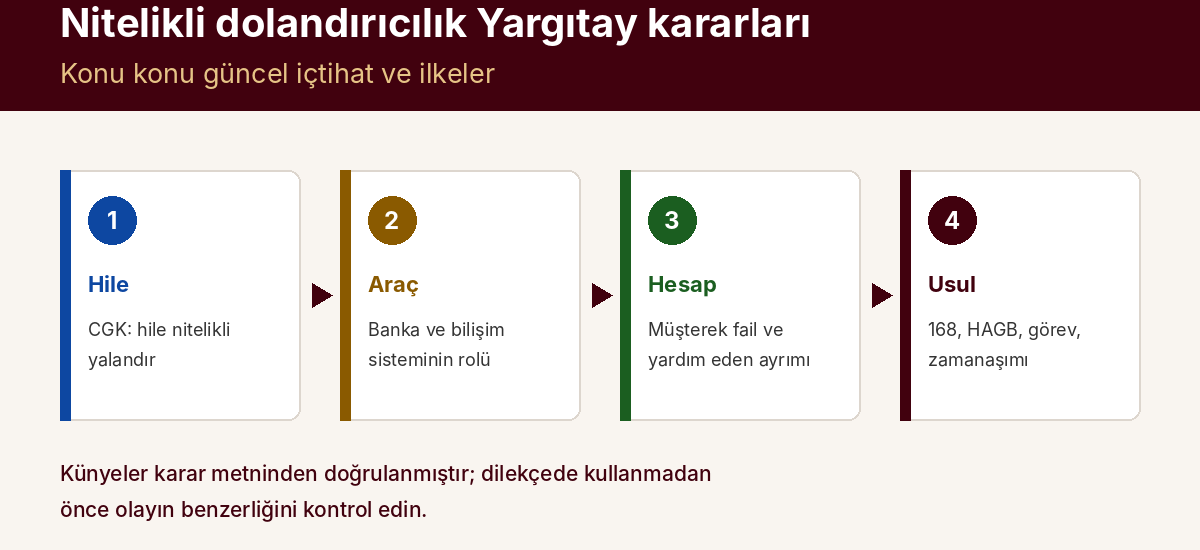 Nitelikli Dolandırıcılık Yargıtay Kararları: Konu Konu Güncel İçtihat — kapak görseli