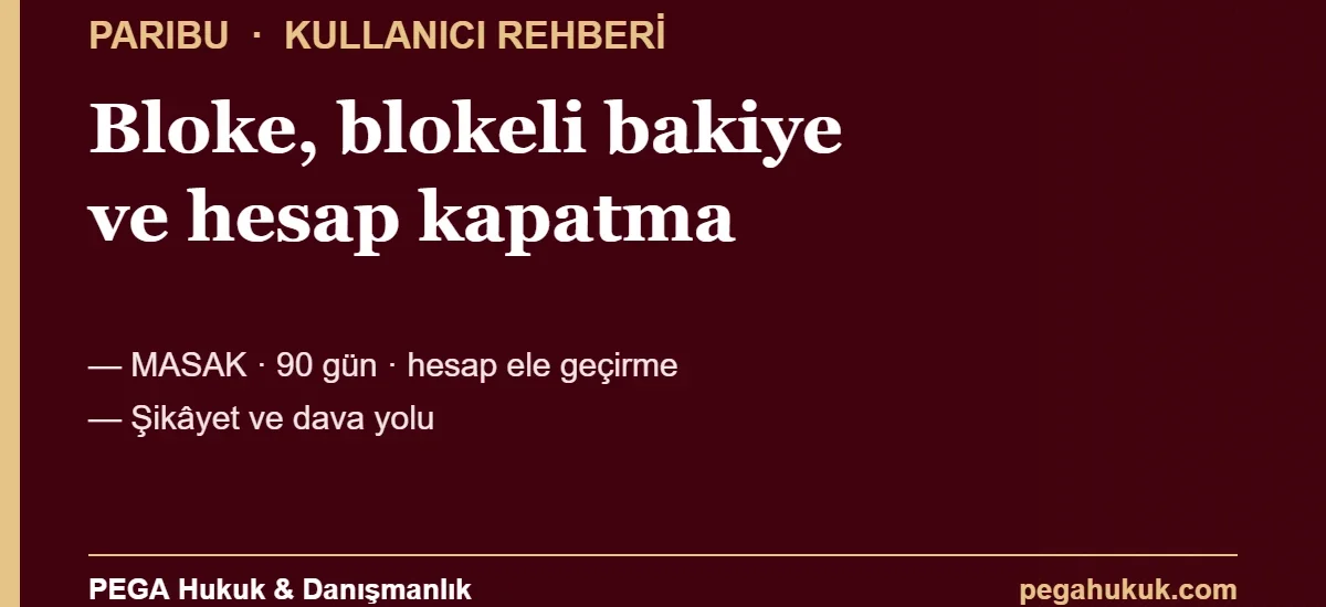 Paribu bloke, blokeli bakiye ve hesap kapatma rehberi kapak görseli