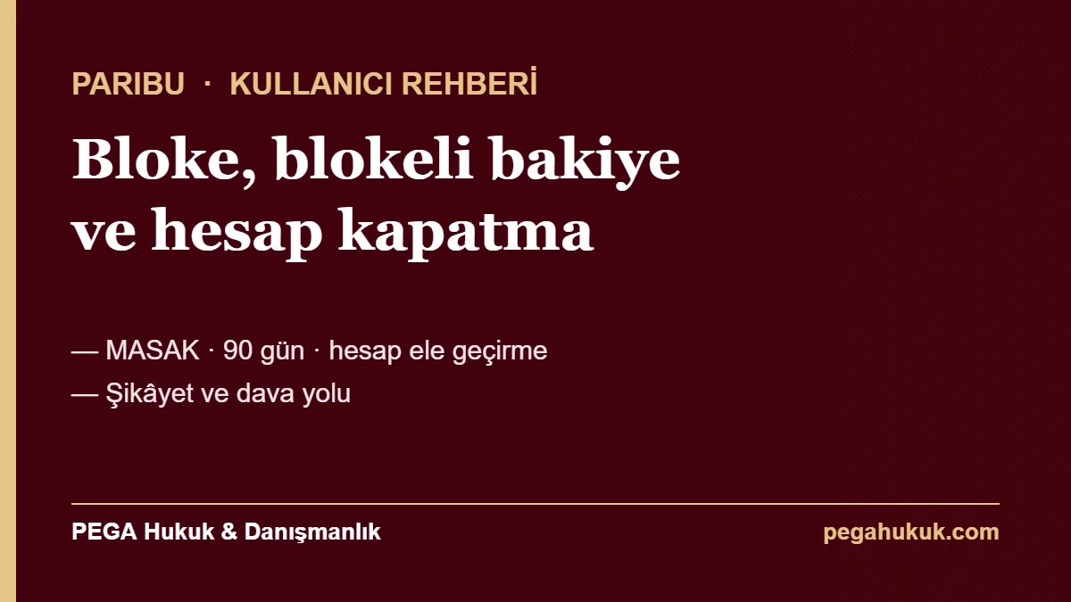 Paribu bloke, blokeli bakiye ve hesap kapatma rehberi kapak görseli
